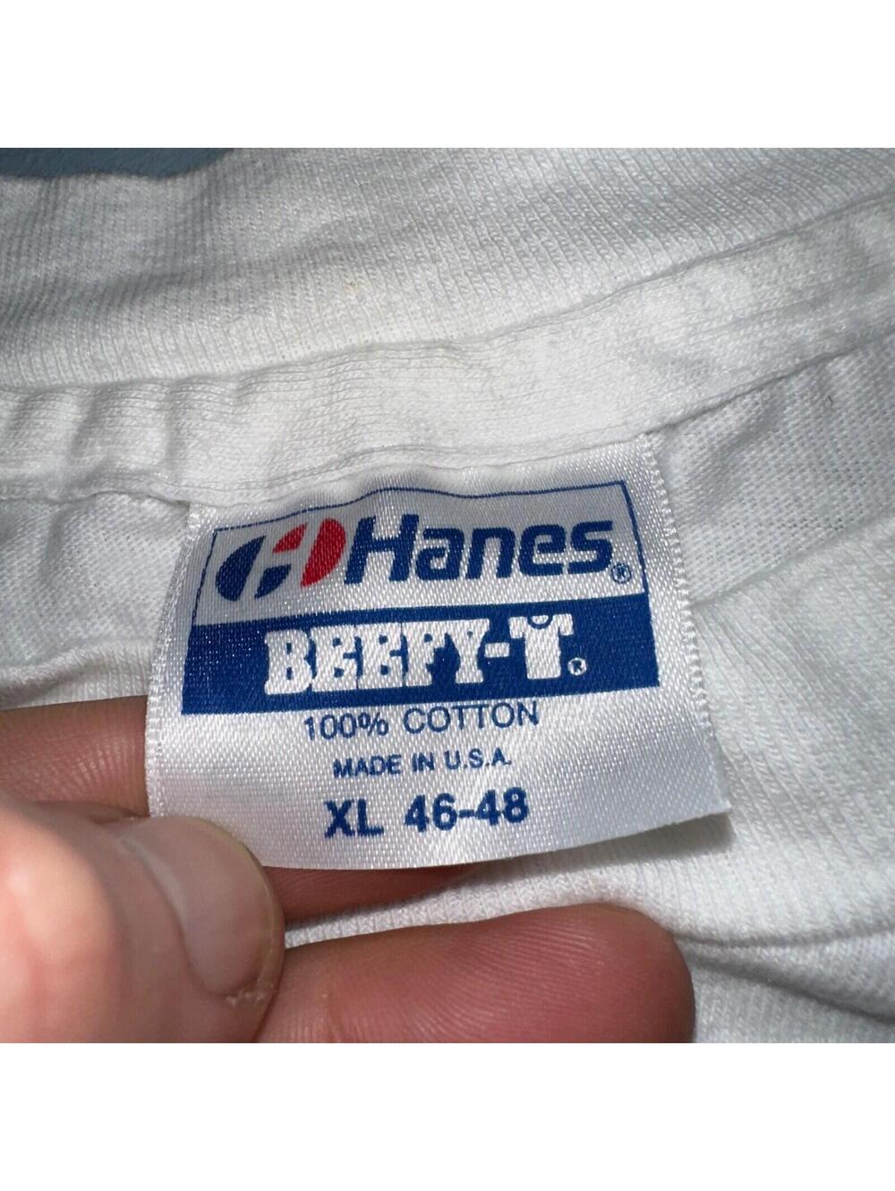 Rat Race Hanes Beefy XL Crazy VTG T Shirt 90s College Running 27 Funny Random - Picture 7 of 10